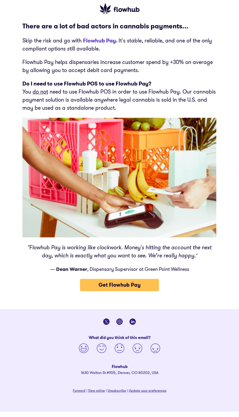 Flowhub email from Thu, Nov 9, 2023