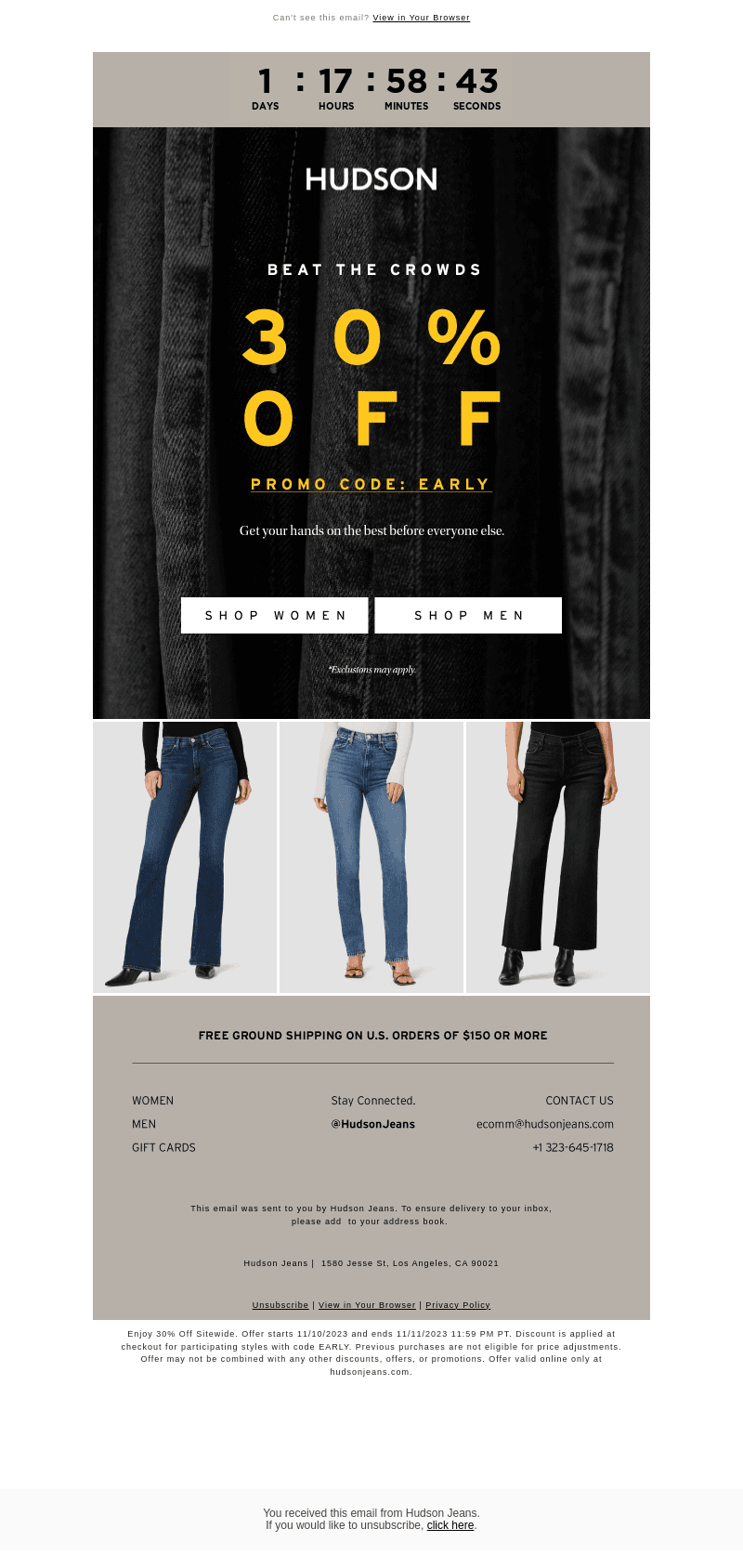 30% Off–Starts Today