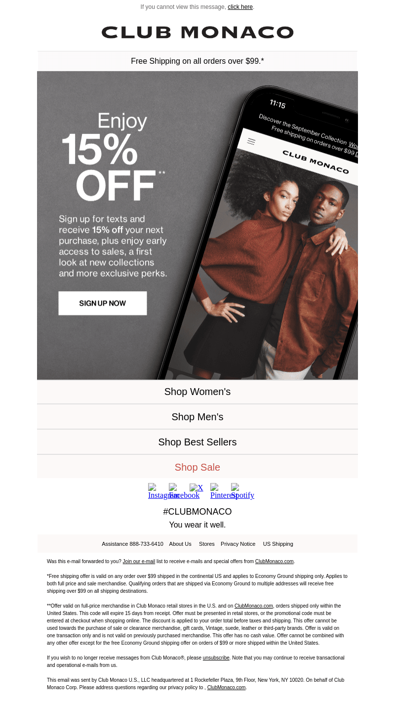 Enjoy 15% Off