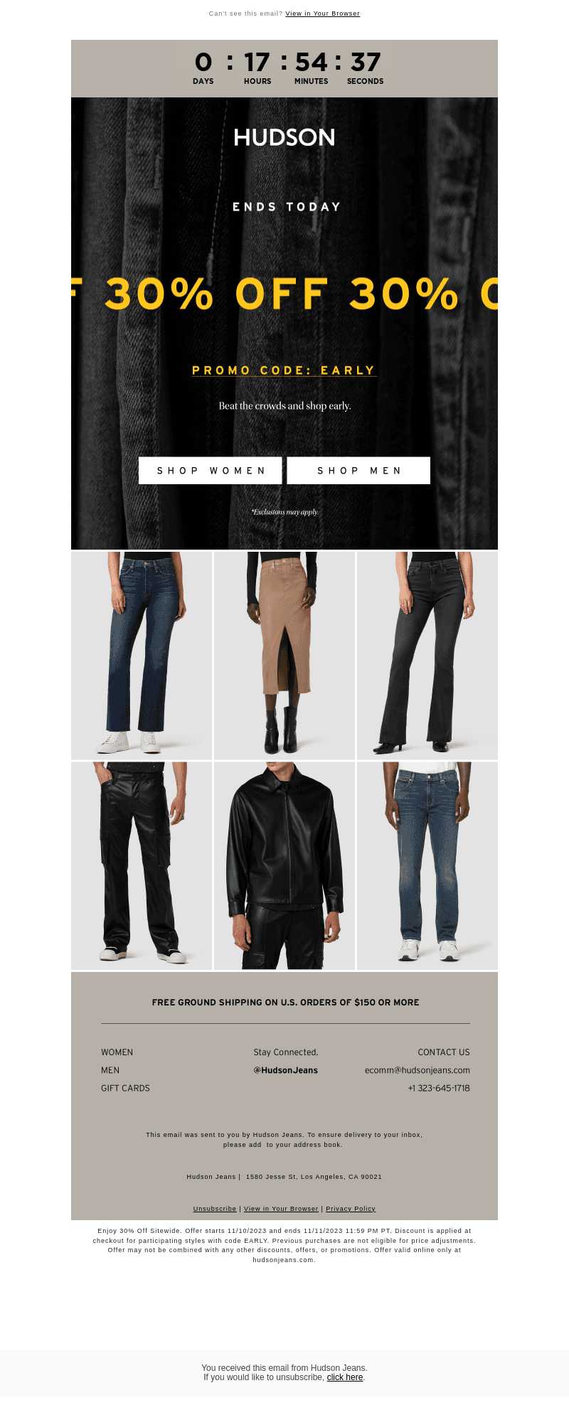Ends Today: 30% Off Every Single Thing