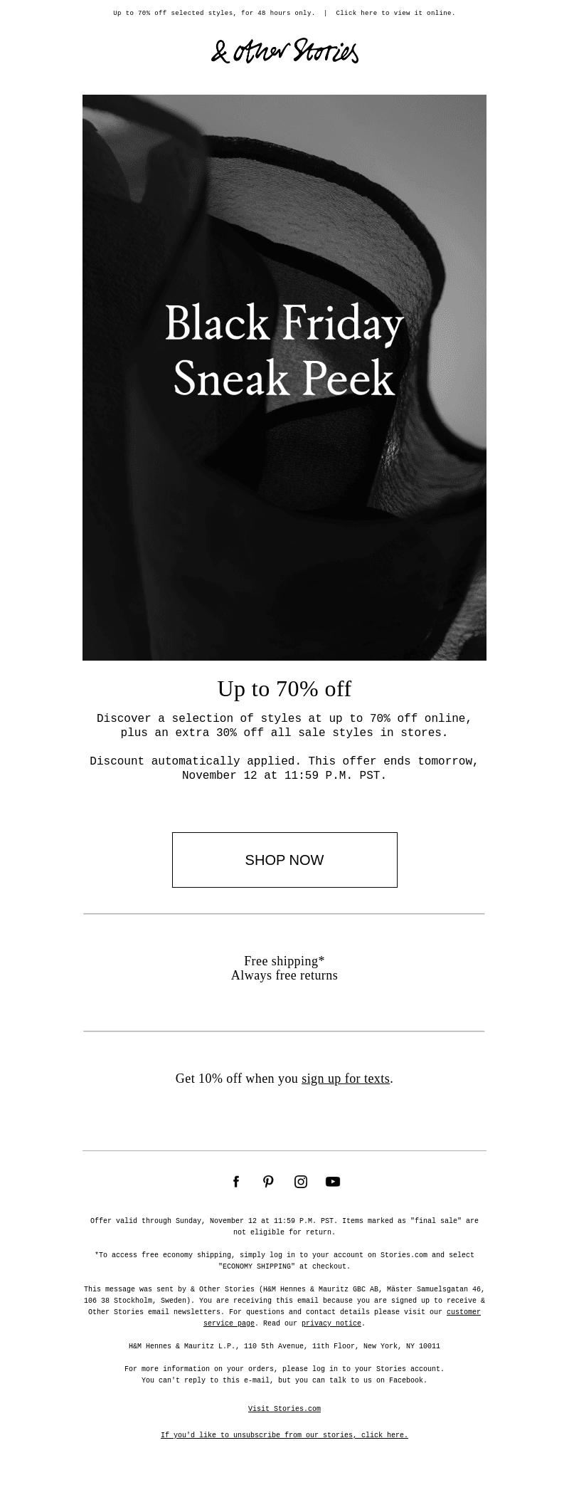 BLACK FRIDAY: Sneak peek offer