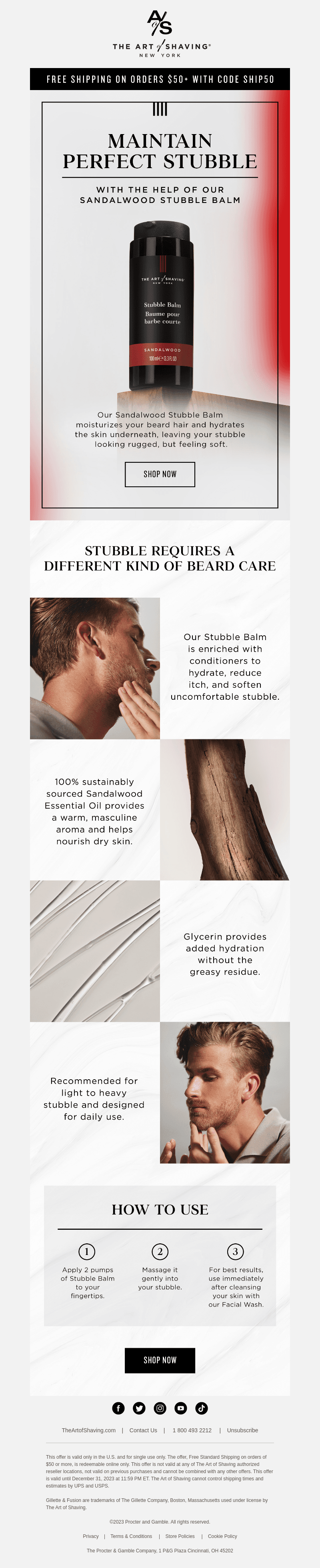 Soft Stubble, Smooth Feel