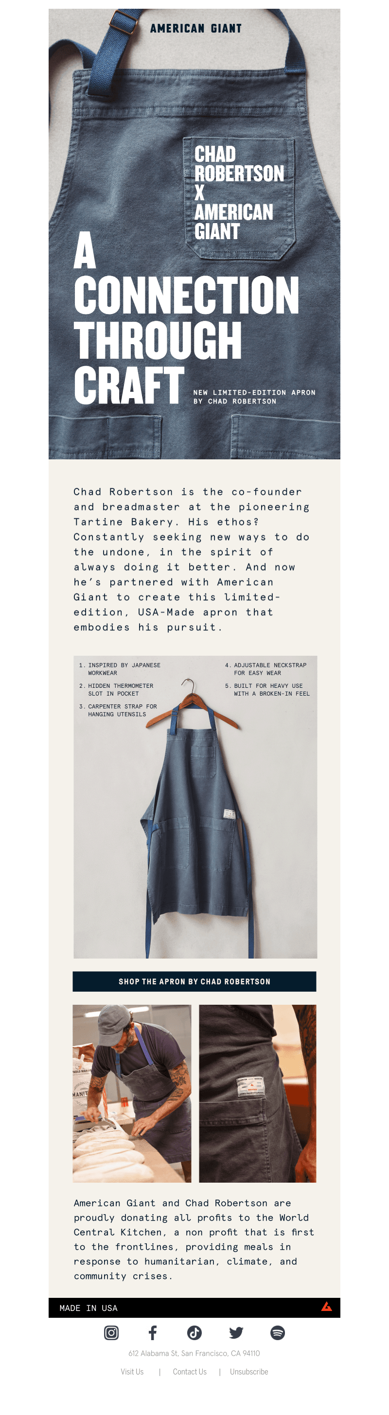 A Limited-Edition Apron