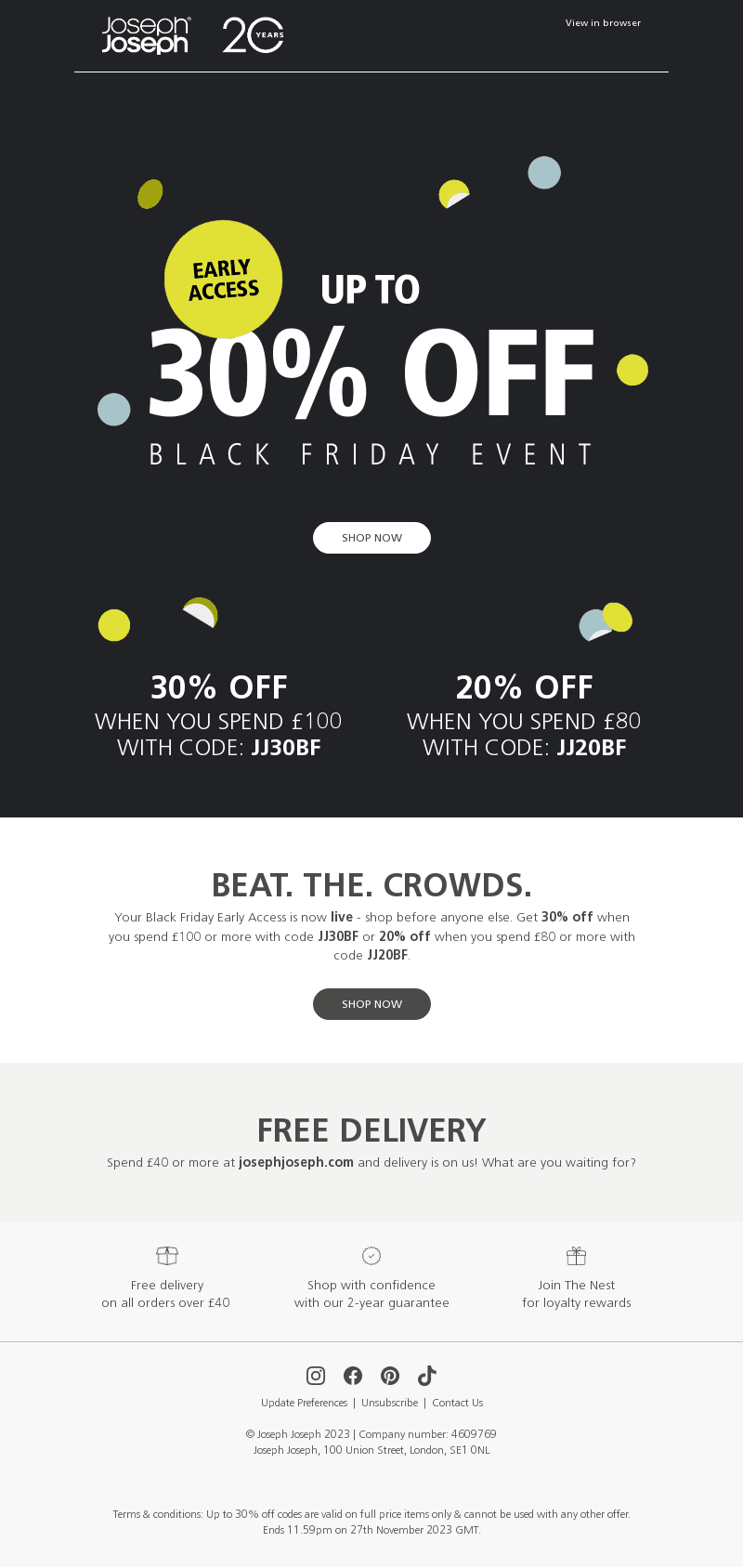 Black Friday: Up to 30% off EVERYTHING