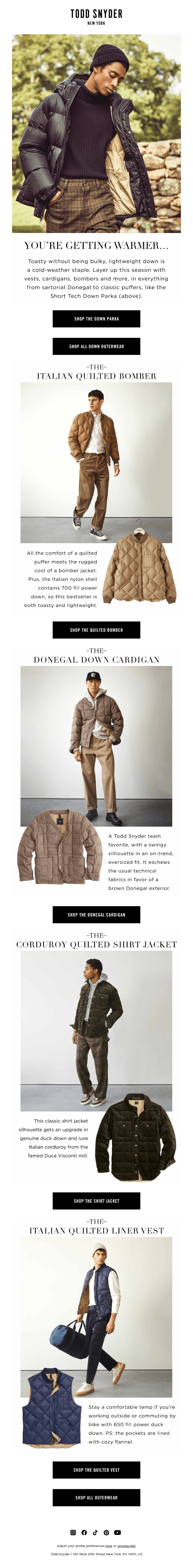 COMING IN HOT: Down Vests, Jackets + More