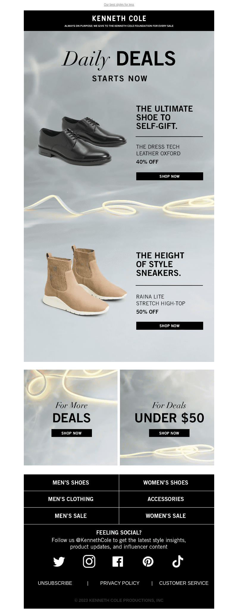 DAILY DEALS START NOW!