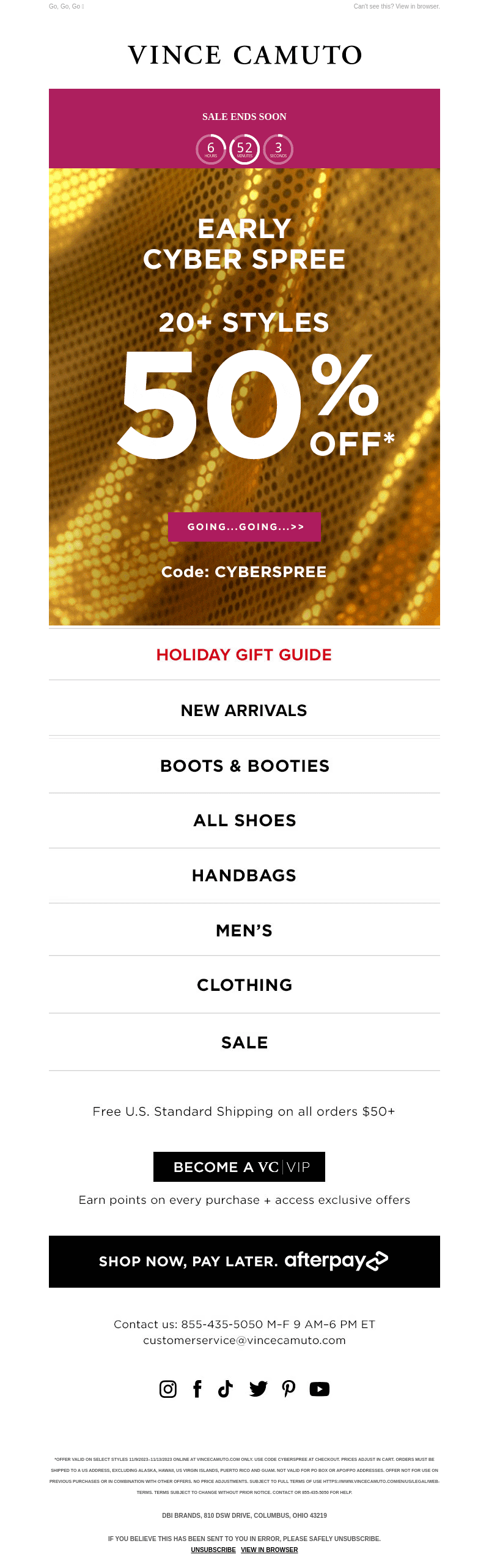 Only Hours Left! Early Cyber Spree​
