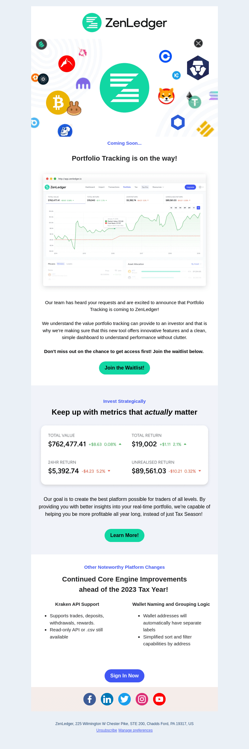 ZenLedger email from Tue, Nov 14, 2023