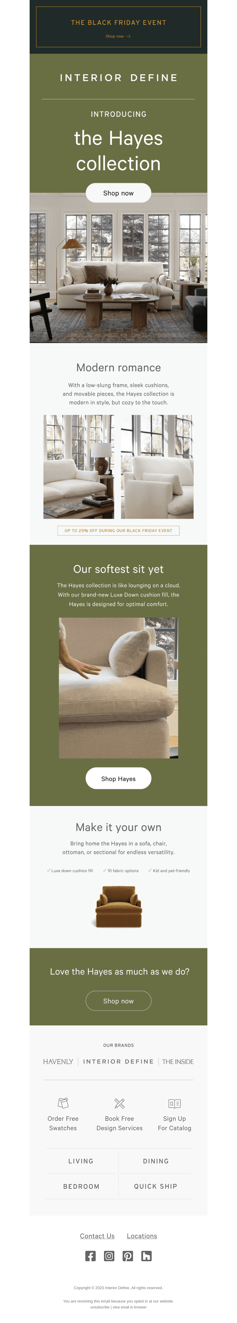 NEW ARRIVAL: the Hayes collection