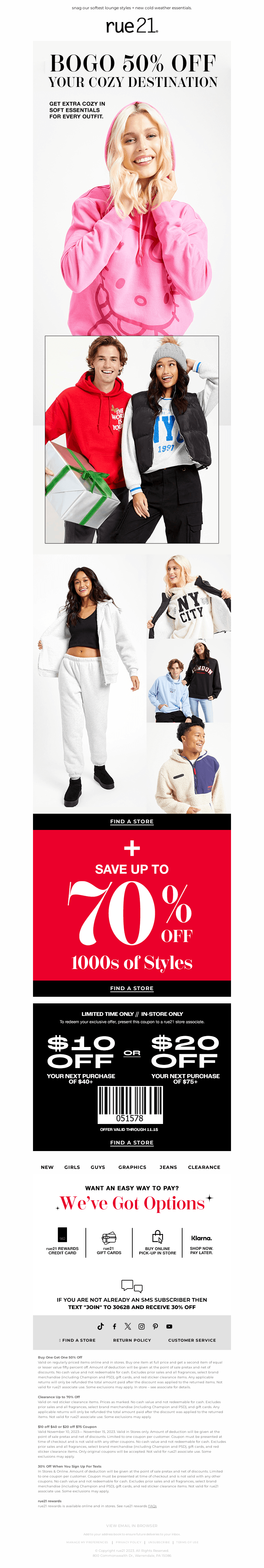extra cozy AND BOGO 50% off!