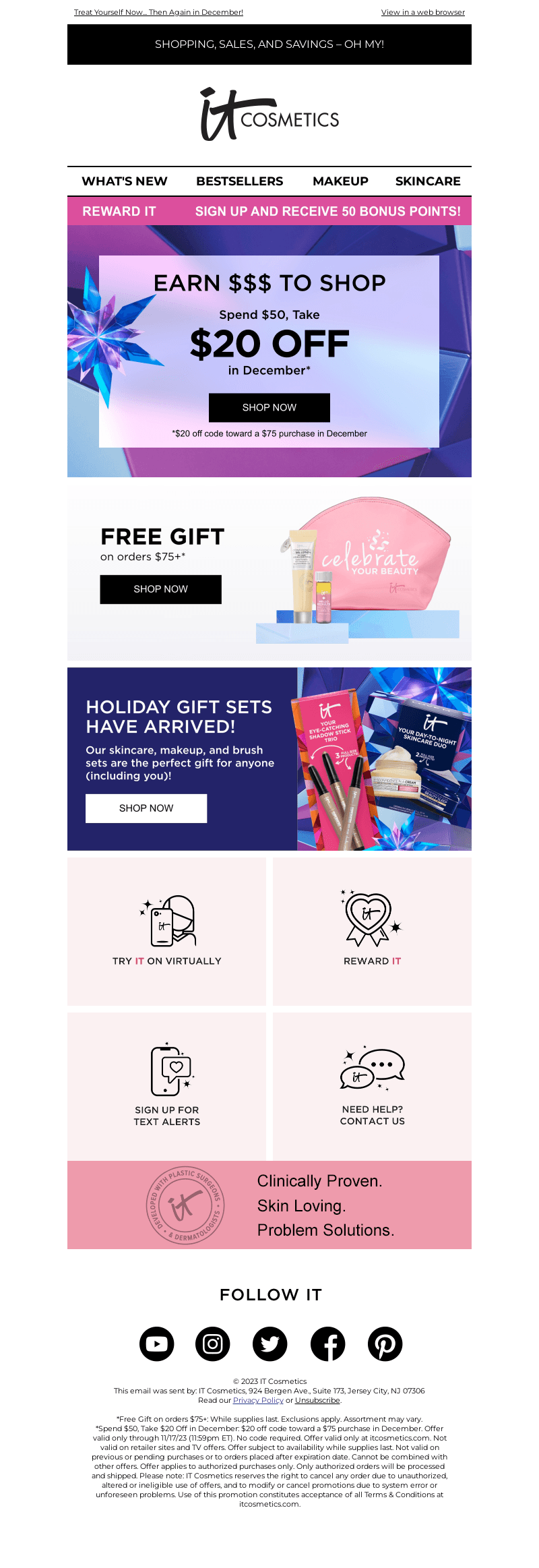 Spend $50 Today, Get $20 to Spend Later!