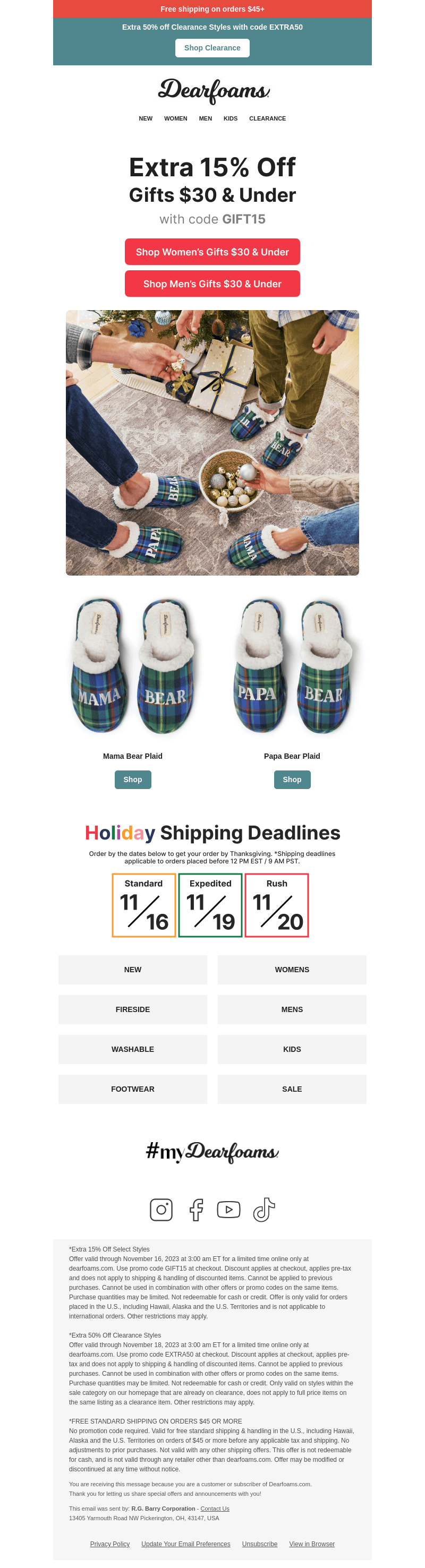 Extra 15% off Gifts $30 & Under