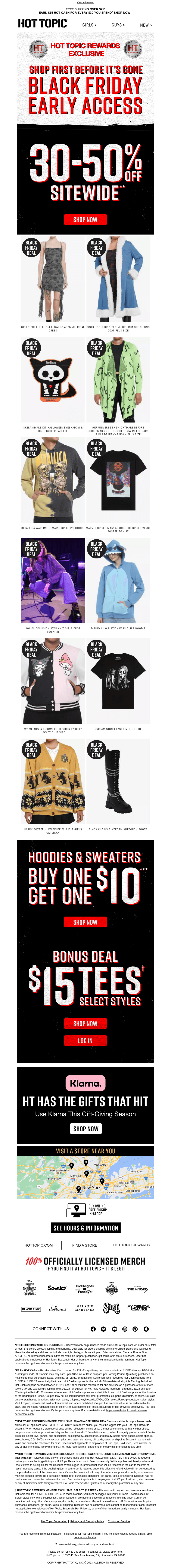 Hot Topic email from Wed, Nov 15, 2023