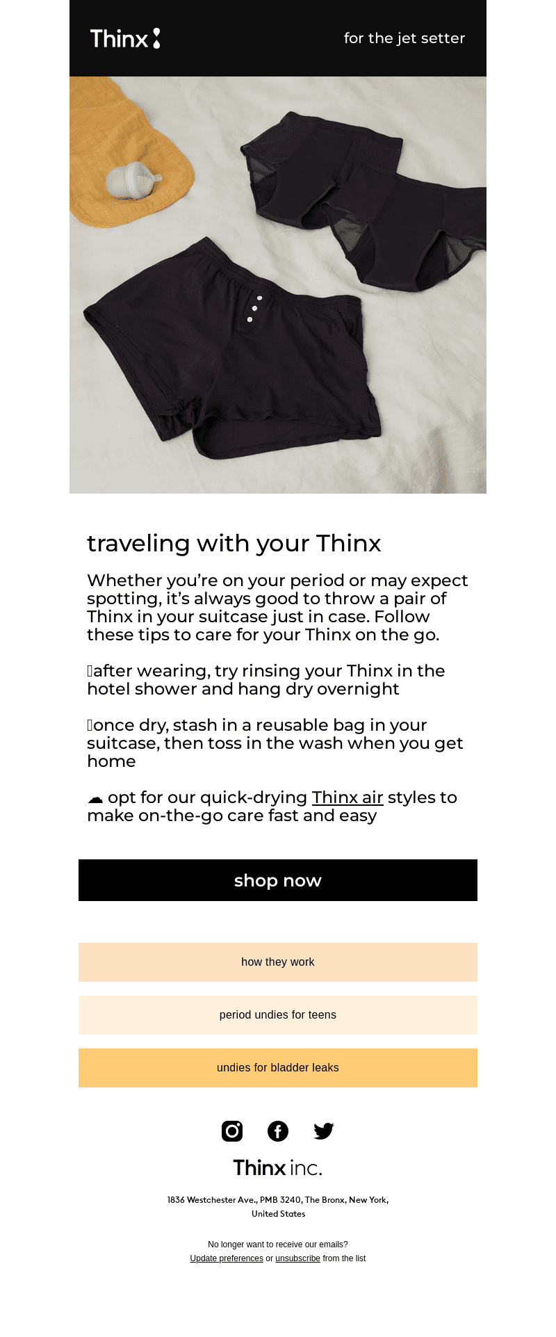 Traveling on your period?