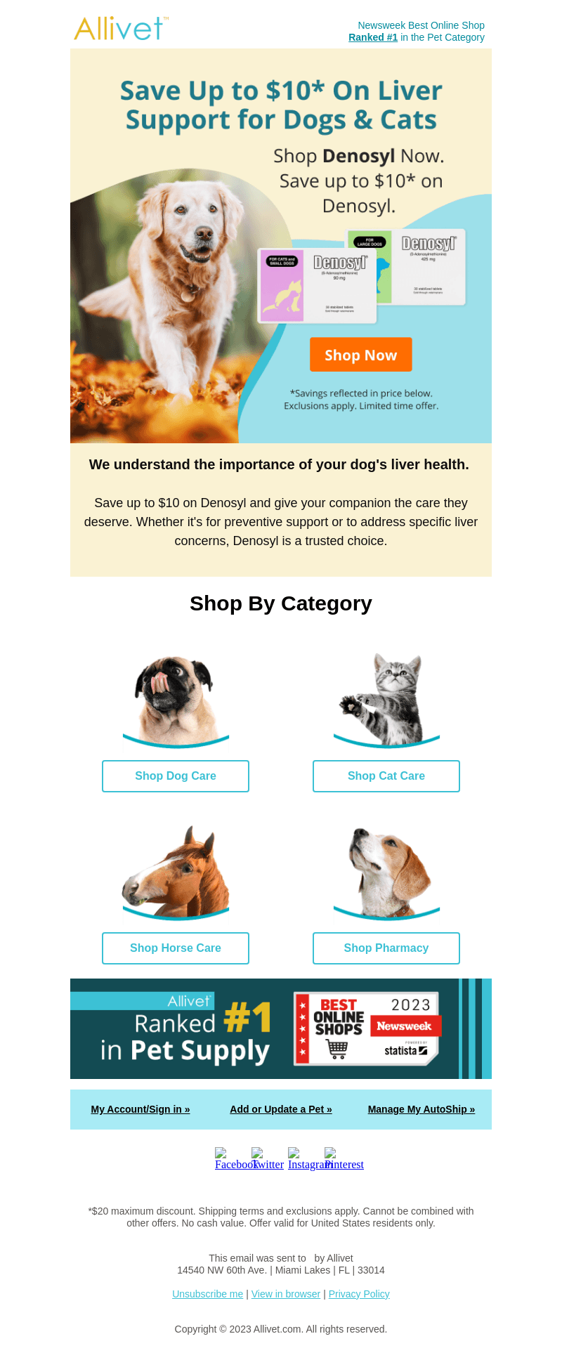 Save up to $10 on Denosyl