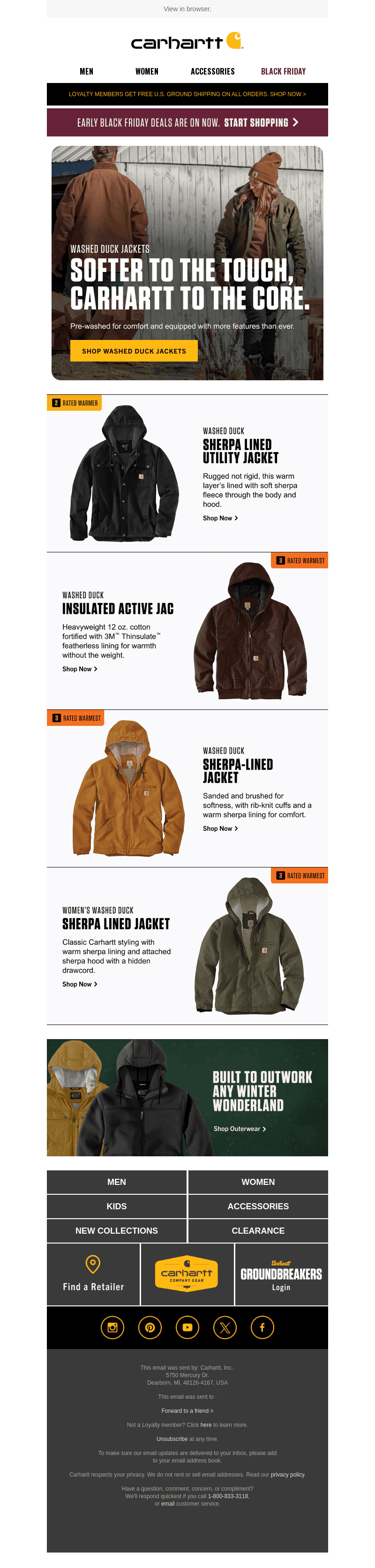Jackets built broken-in