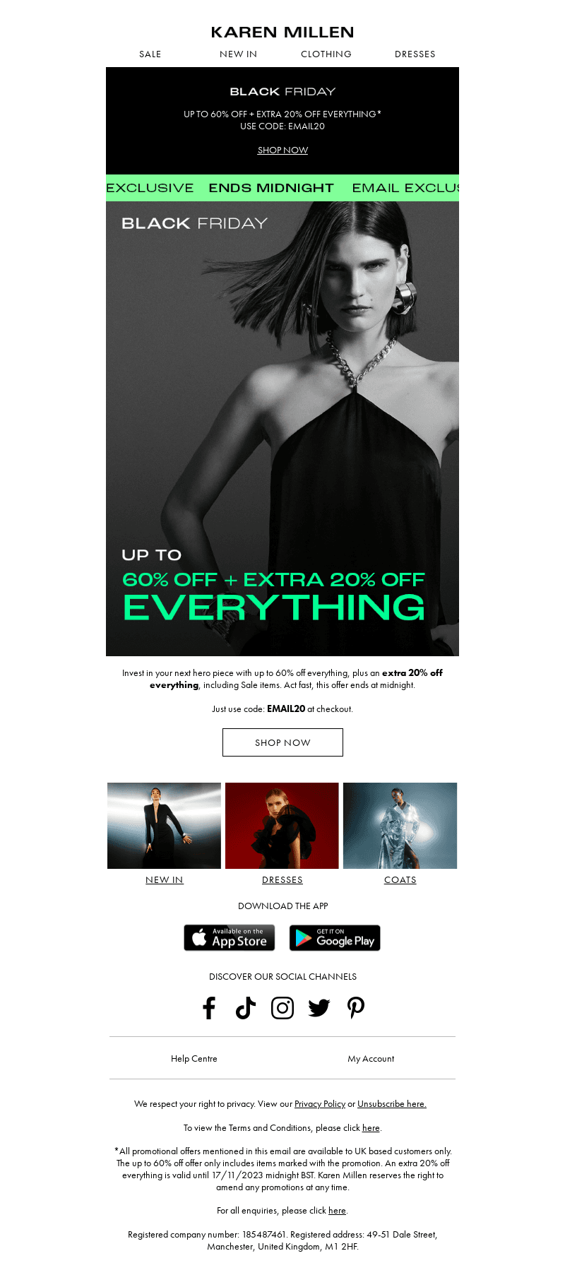 Email Exclusive | Extra 20% off everything