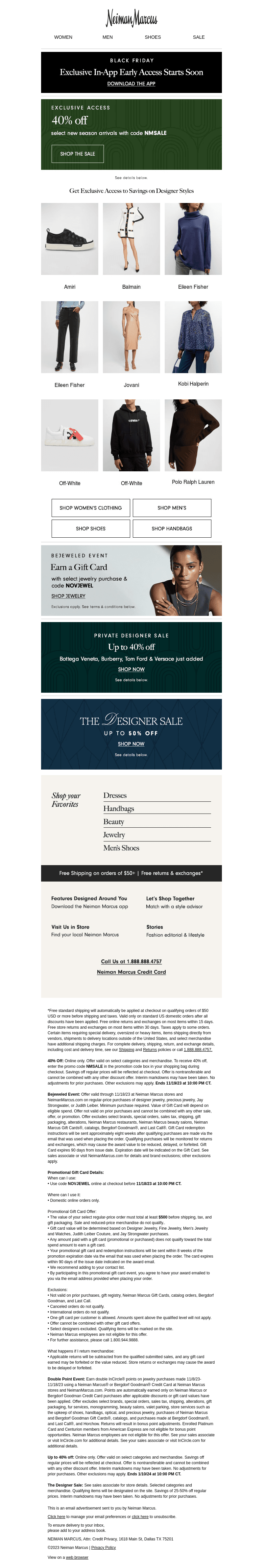 Save 40% on new collections from top brands