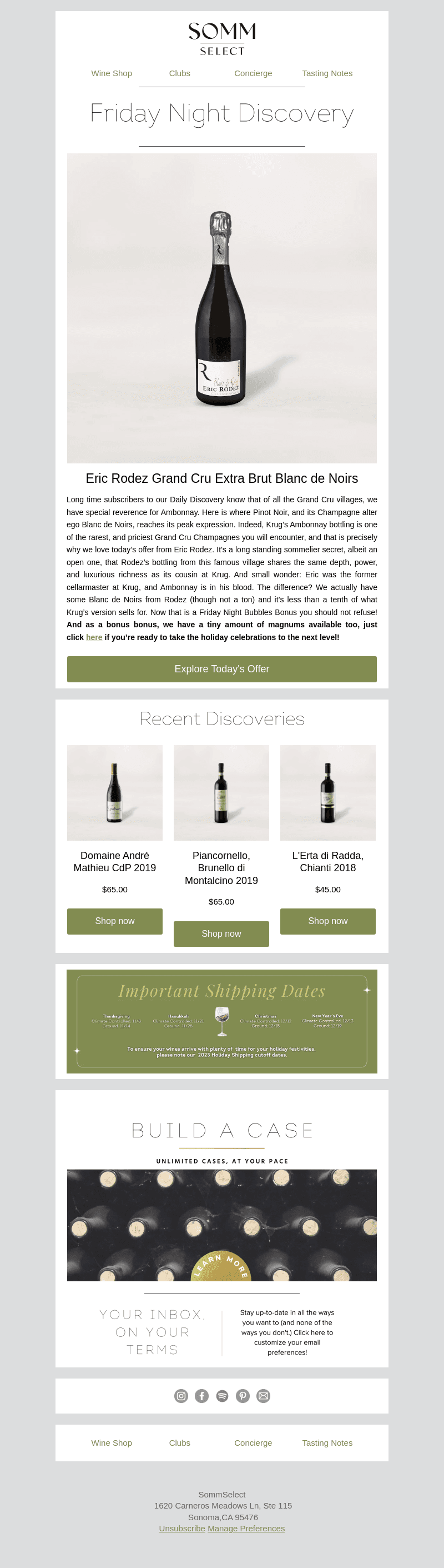 Luxurious, Limited Champagne from Eric Rodez