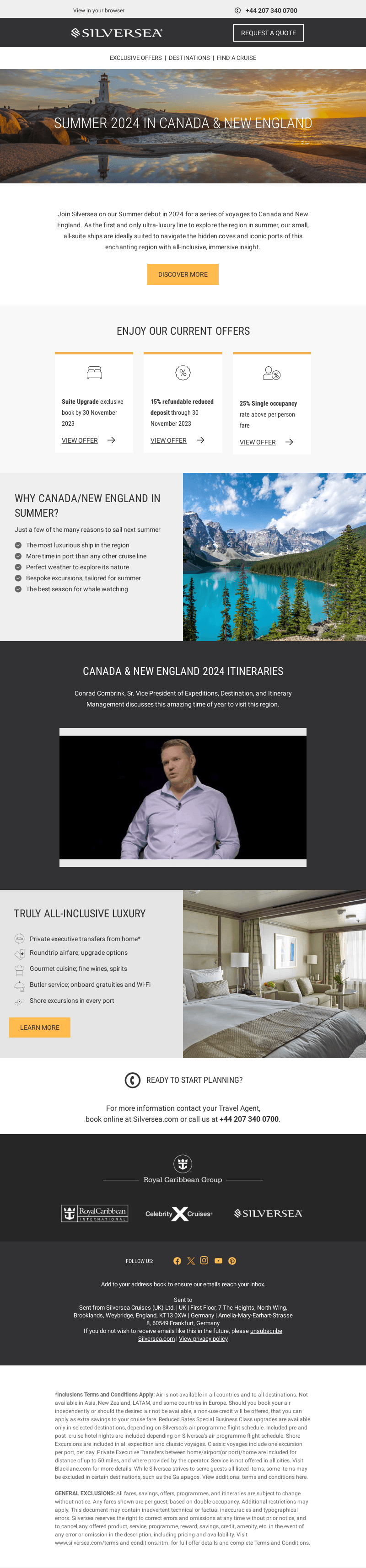 Summertime in Canada & New England