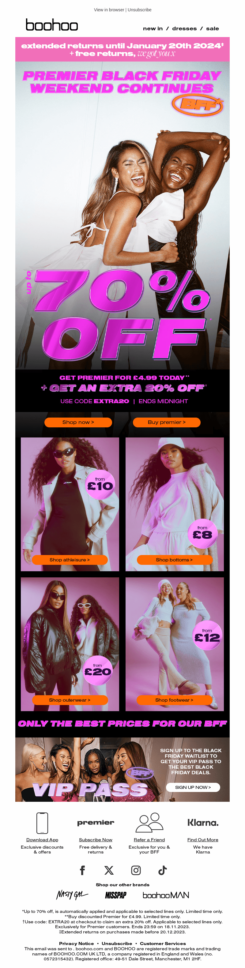 £4.99 Premier + You = Extra 20% Off 😍