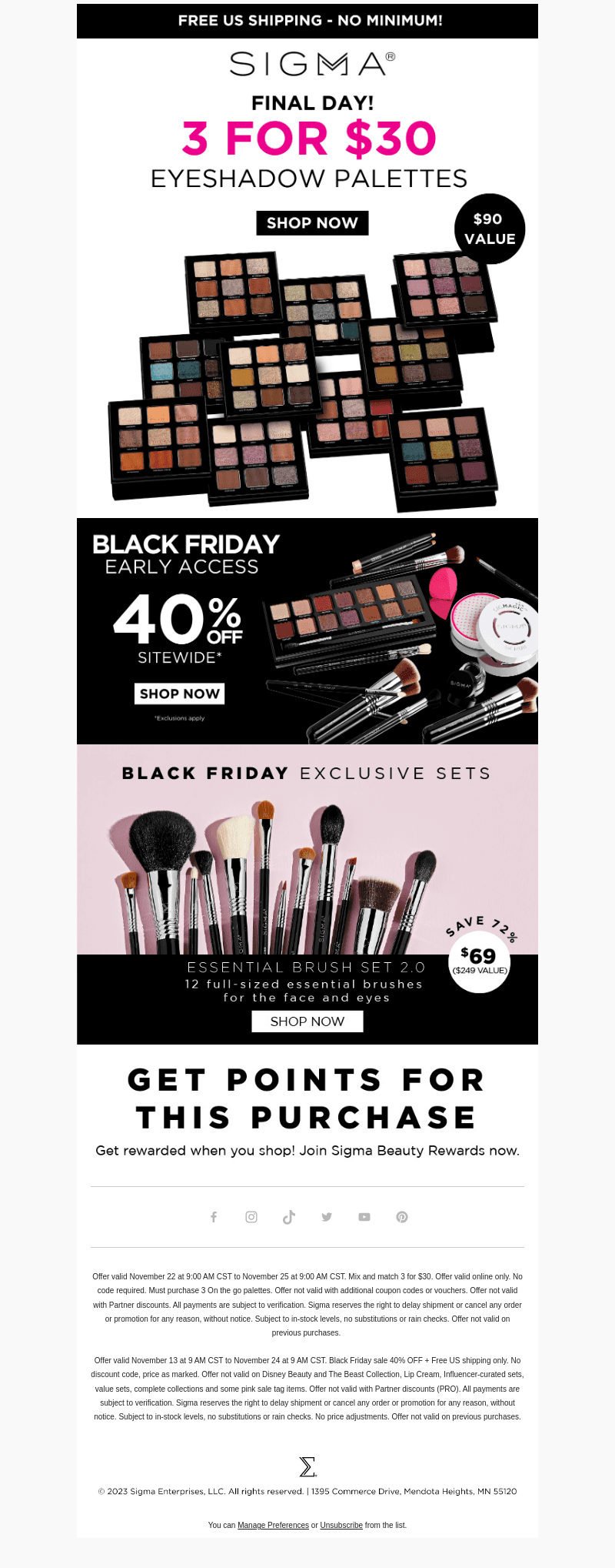 Final Day! 3 Palettes For ONLY $30!
