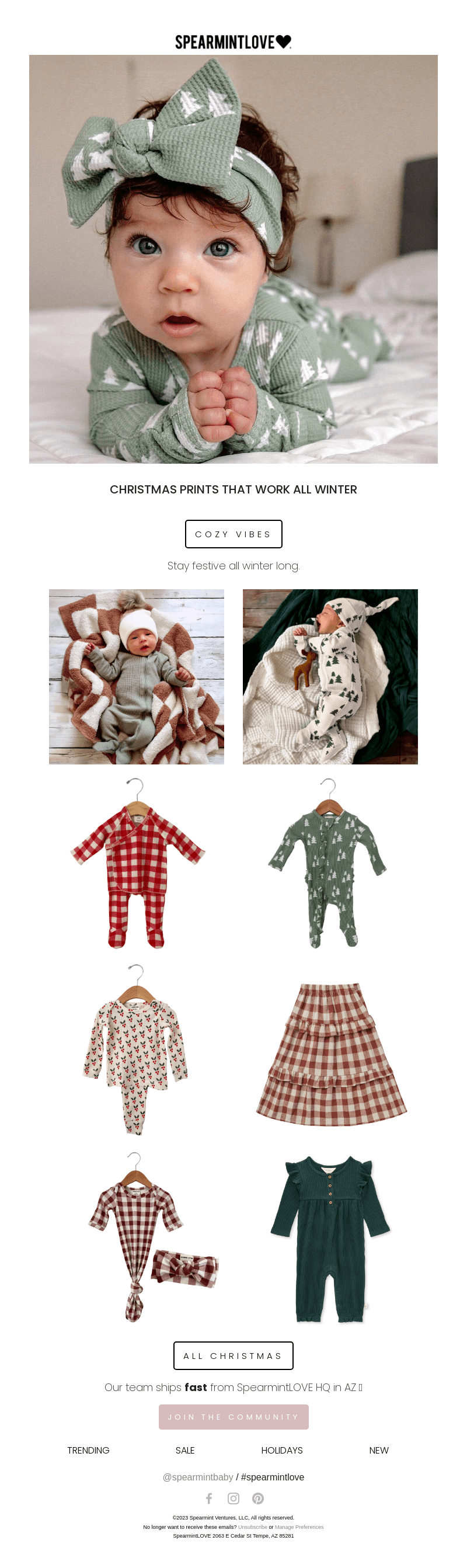 Christmas prints that work all winter…