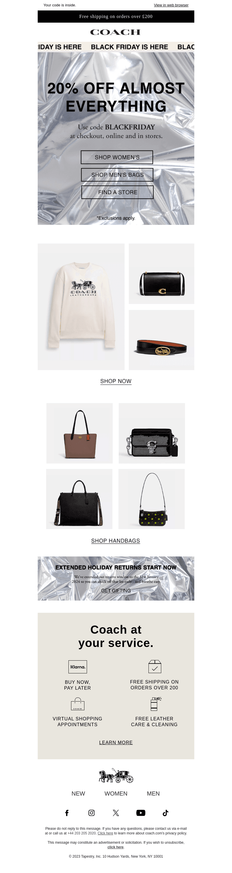 Hello Black Friday 👋 20% off almost everything!