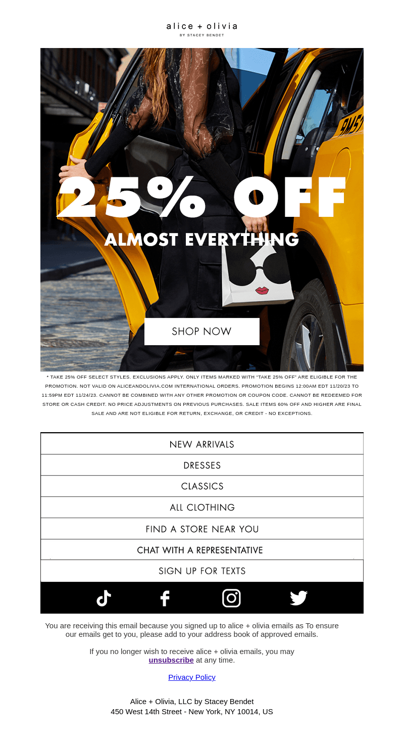 25% Off Almost EVERYTHING Starts NOW!