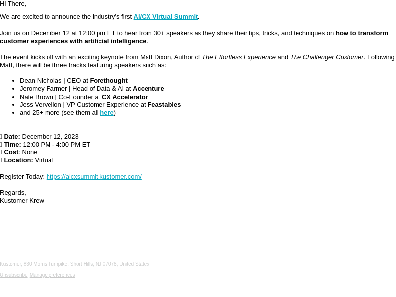 [Virtual Event] Transform Customer Experiences with Artificial Intelligence