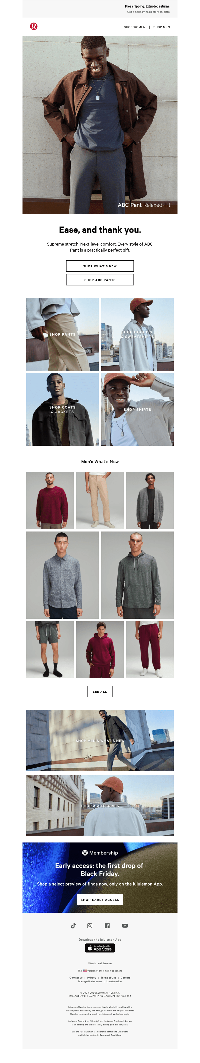 The gift of ease: ABC Pants