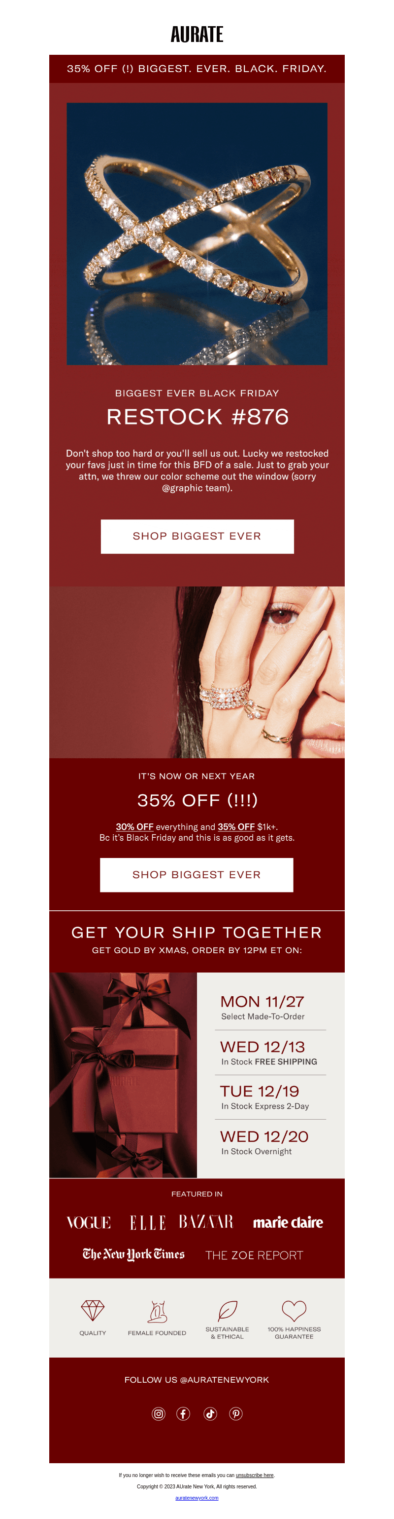 35% OFF RESTOCK #876