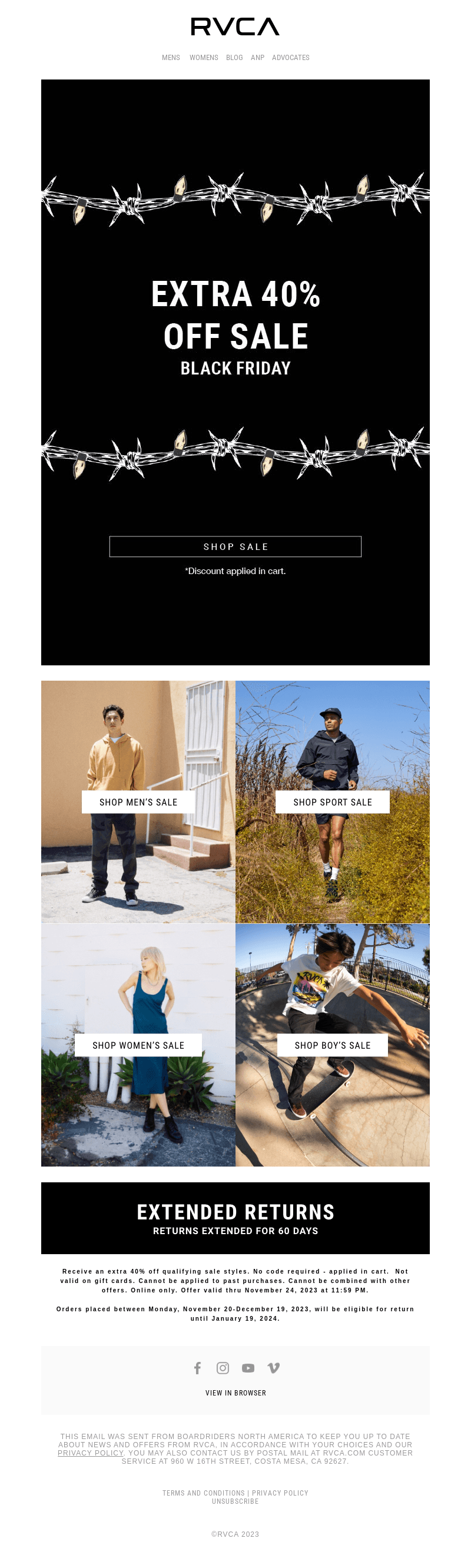 Have You Shopped RVCA Black Friday?