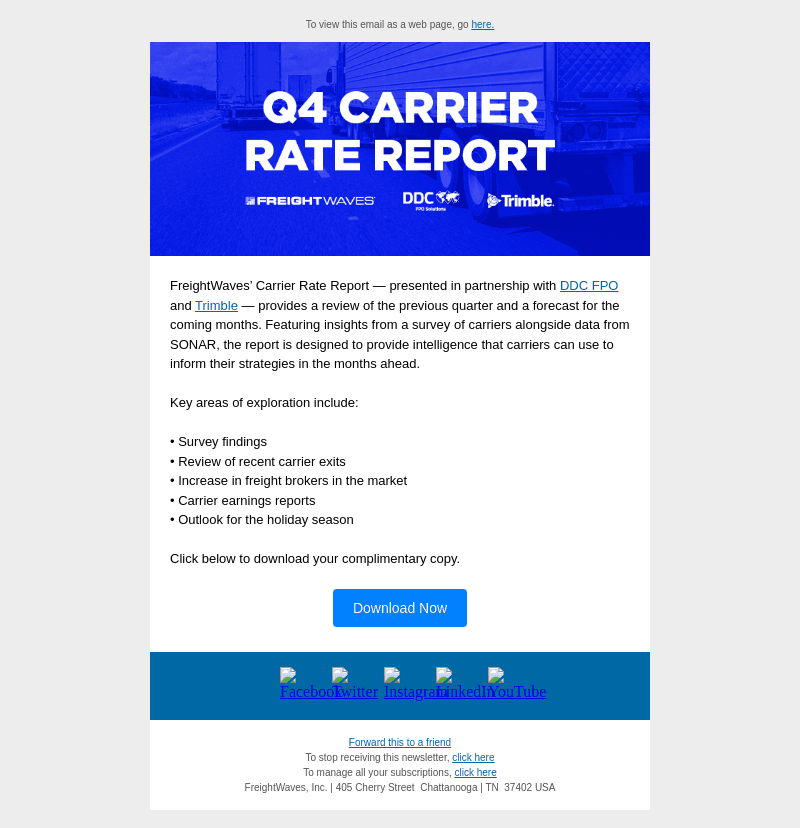 Now Available: Q4 Carrier Rate Report