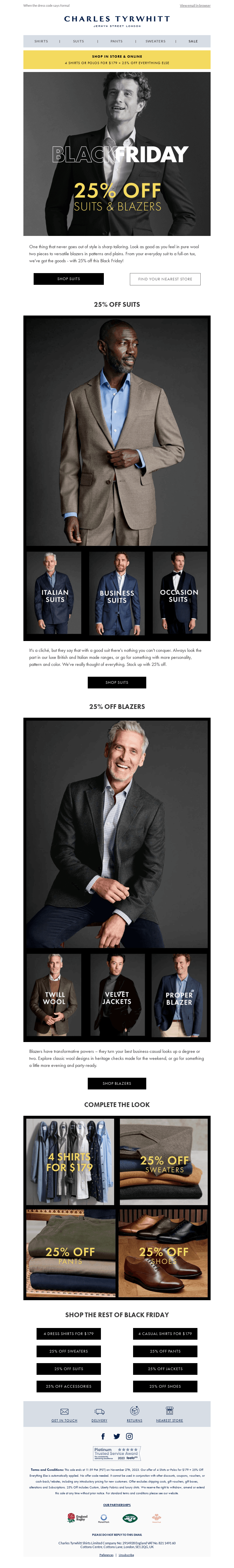 Enjoy 25% Off Sharp Tailoring