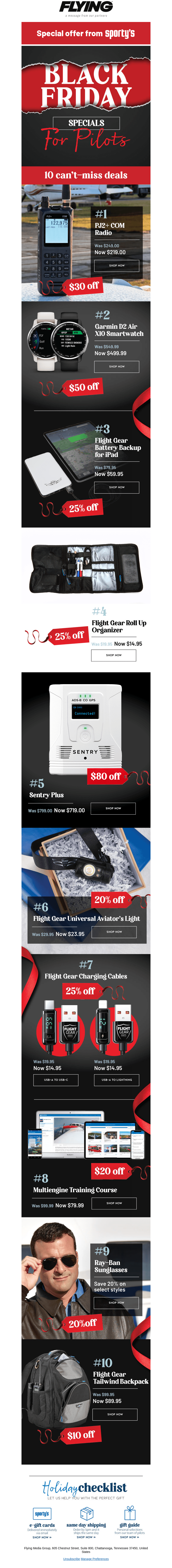 Black Friday specials for pilots!