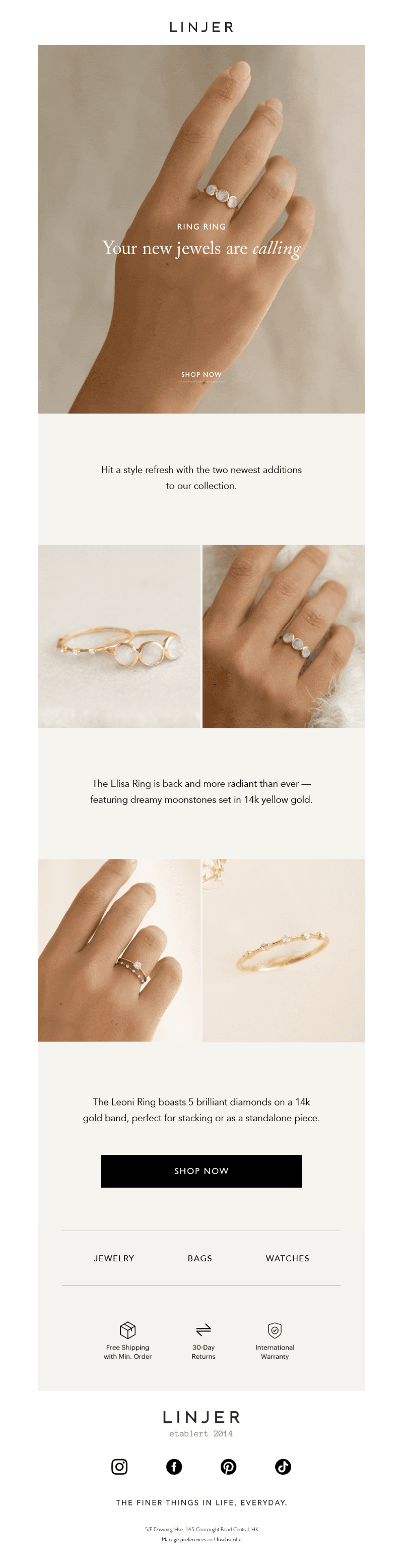Ring ring… your new jewels are calling