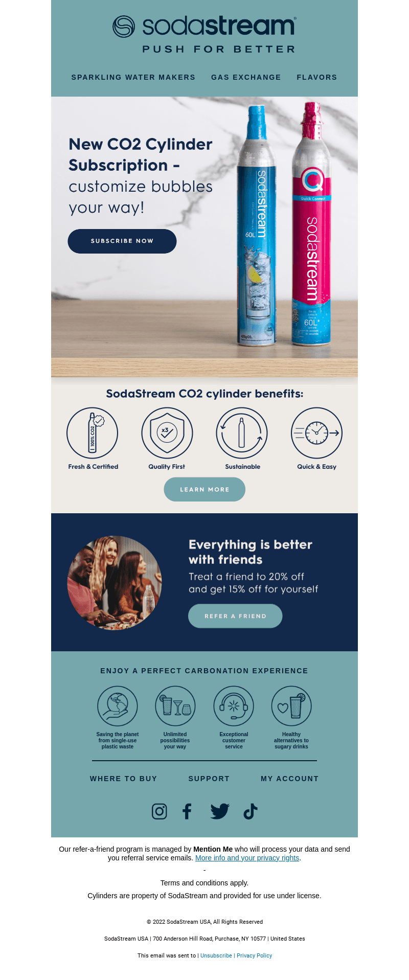 SodaStream email from Wed, Nov 22, 2023