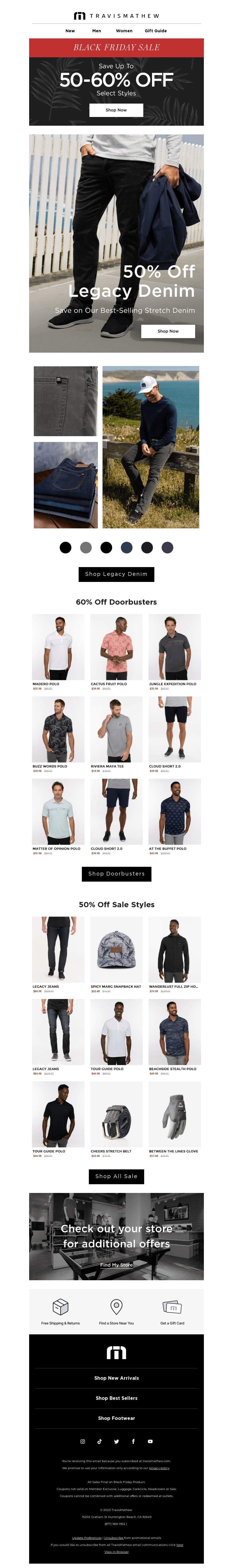 50% Off Legacy Denim