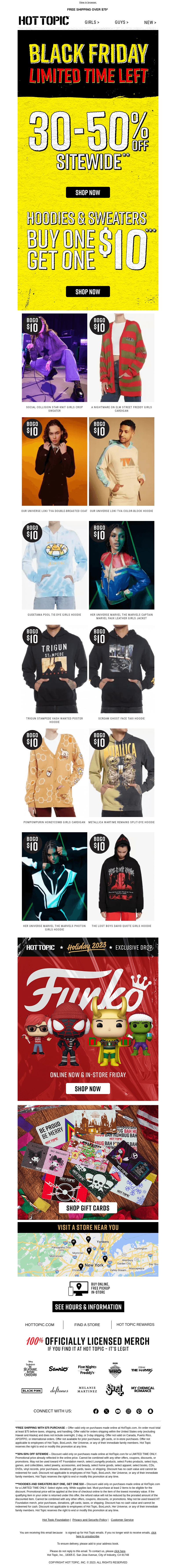 Hot Topic email from Thu, Nov 23, 2023