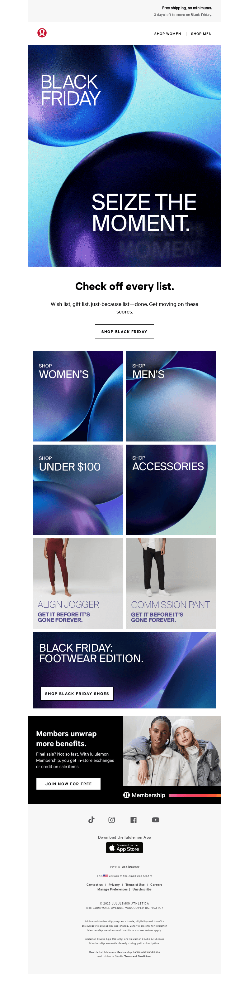 Black Friday: 500+ styles.
