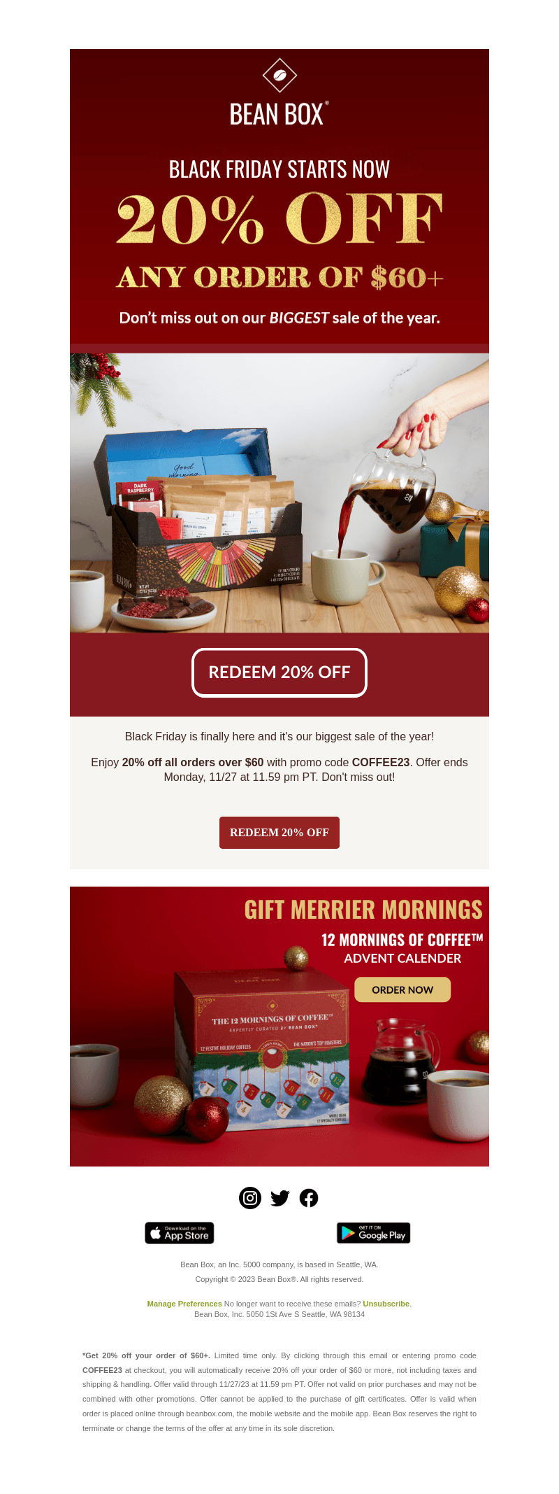 Black Friday Savings: 20% off sitewide 🎁☕
