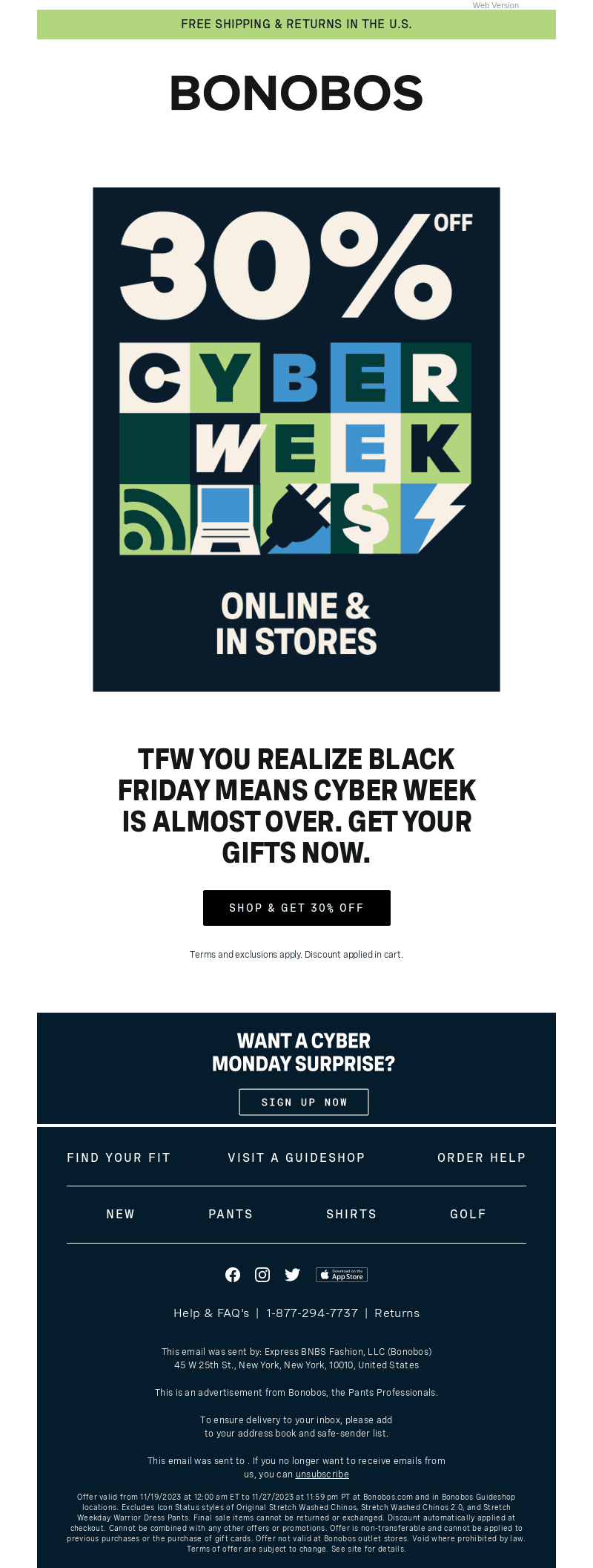 (!!) BLACK FRIDAY MEANS 30% OFF (!!)