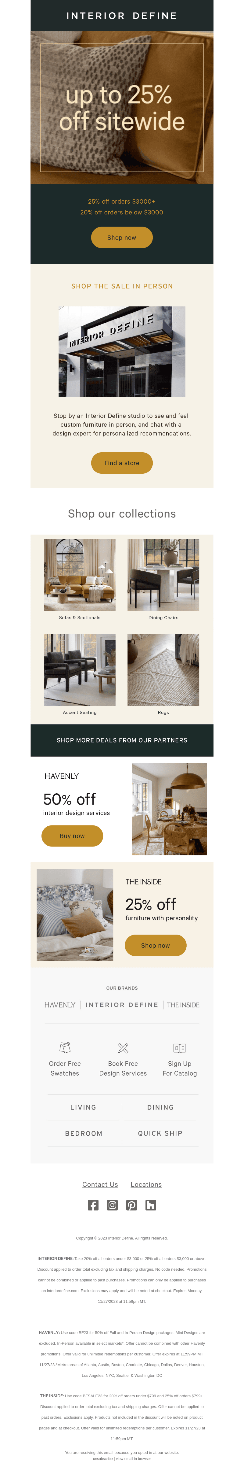 DON’T MISS OUT! 25% off everything
