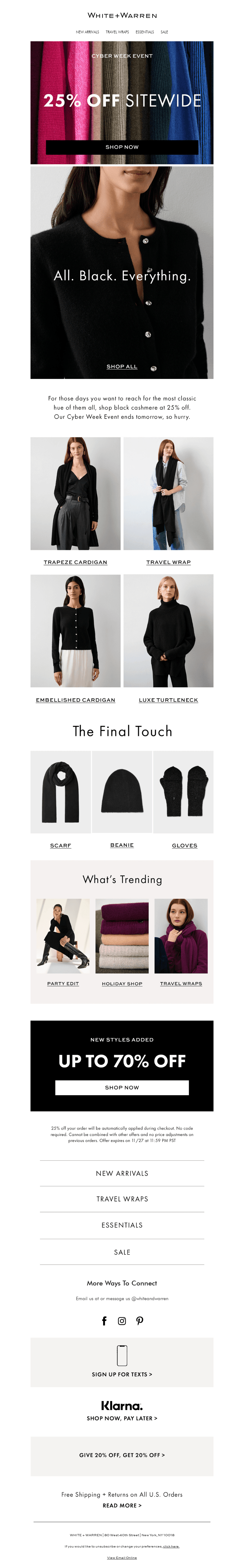 All Black Everything: Now 25% Off