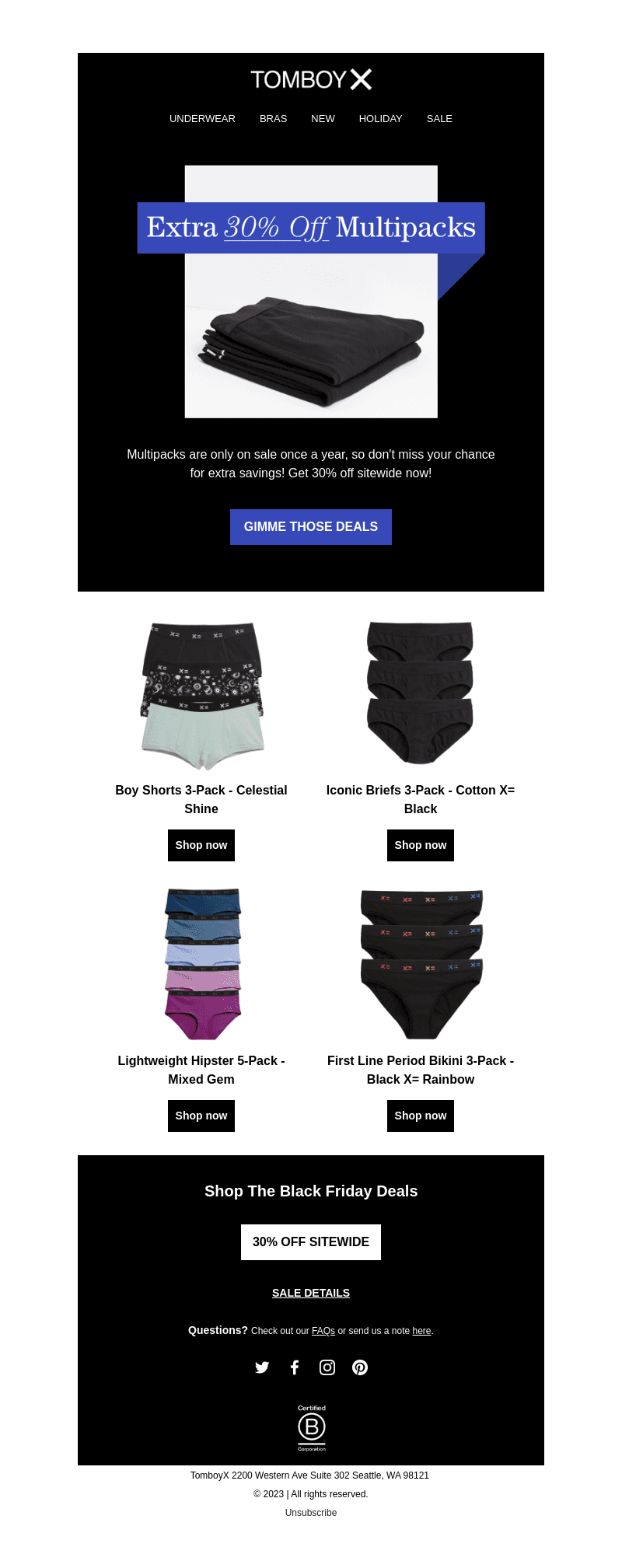 30% Off Sitewide Ends Tomorrow!