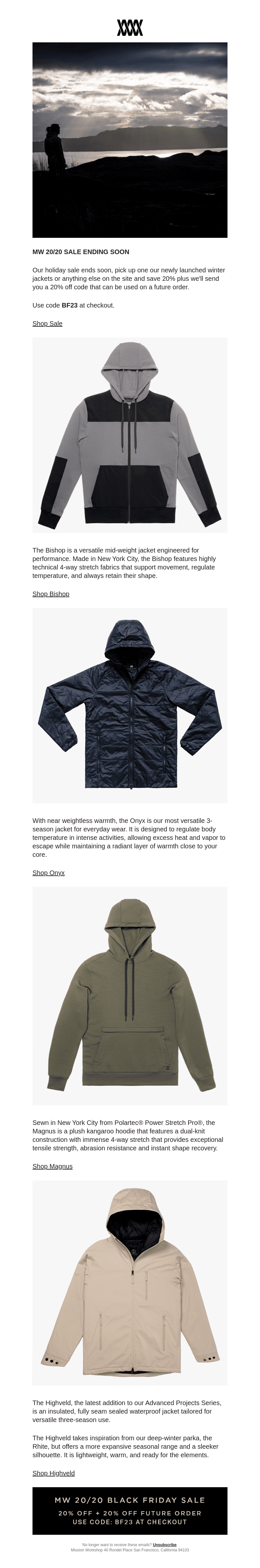 Holiday Jacket Roundup // MISSION WORKSHOP // MISSION WORKSHOP