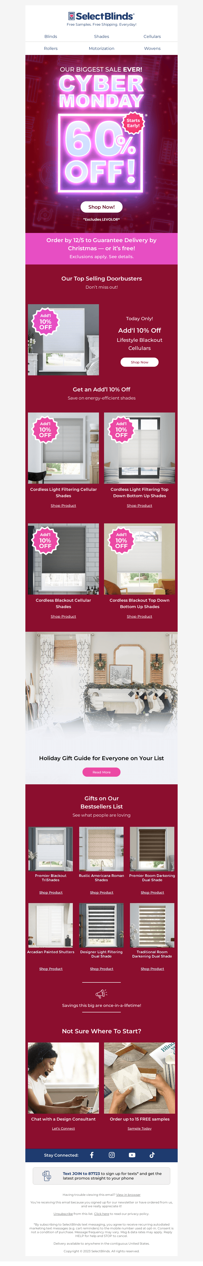 Get 60% Off Window Treatments! Stop, Drop & Shop!