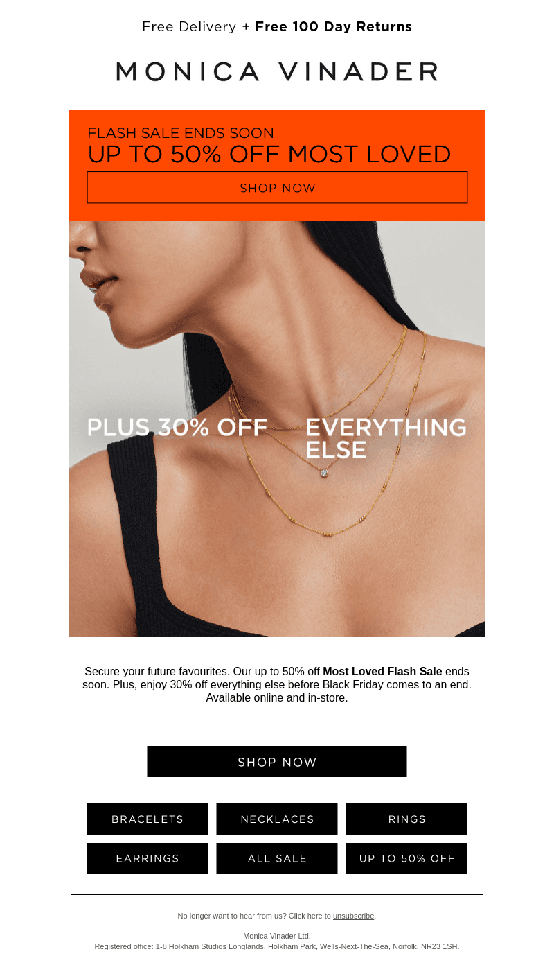 Up to 50% off most-loved styles | Ends Soon