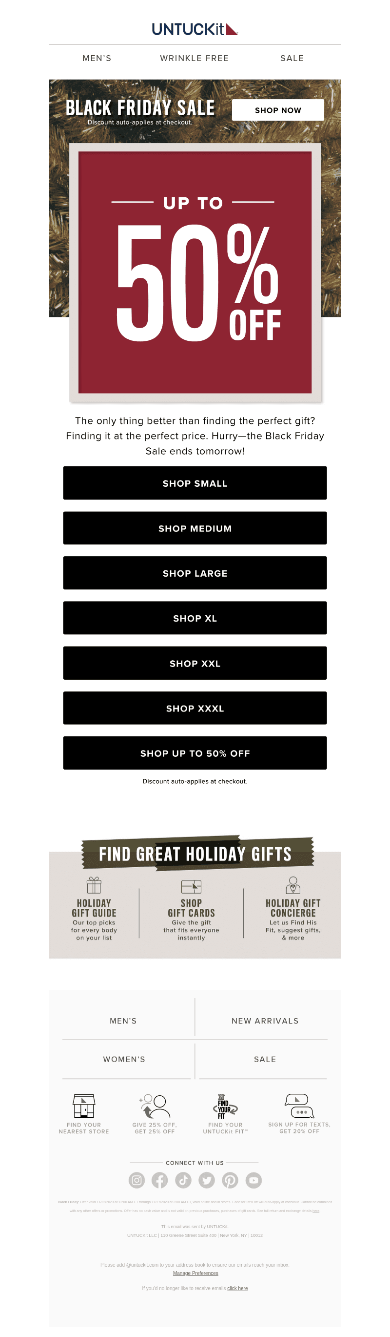 Up To 50% Off  & In Your Size!